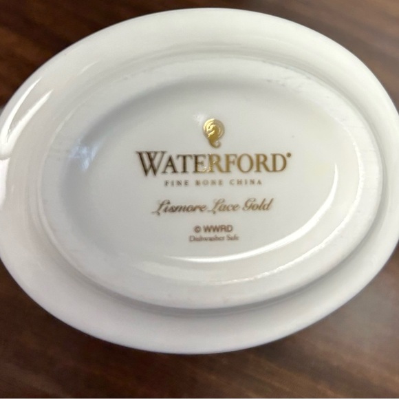 Waterford Fine Bone China Creamer Lismore Lace Gold. New with tag! - Picture 4 of 5